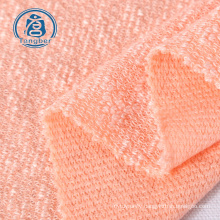 High quality summer jacquard women clothes polyester rayon blend hacci fabric